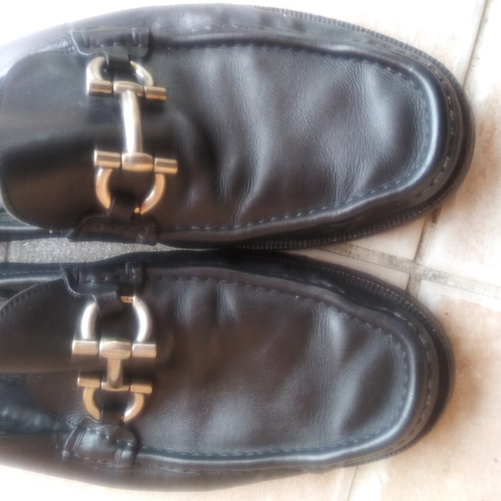 Men Salvatore ferragamo horse leather leafer